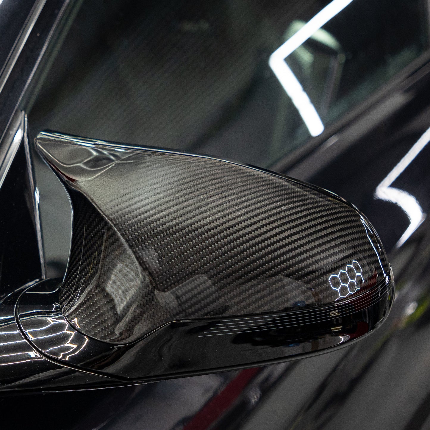 Pre-Preg Carbon Fibre Replacement Mirror Covers for BMW F80 M3 F82 F83 M4 F87 M2 Comp 14-20 - Carbon Factory