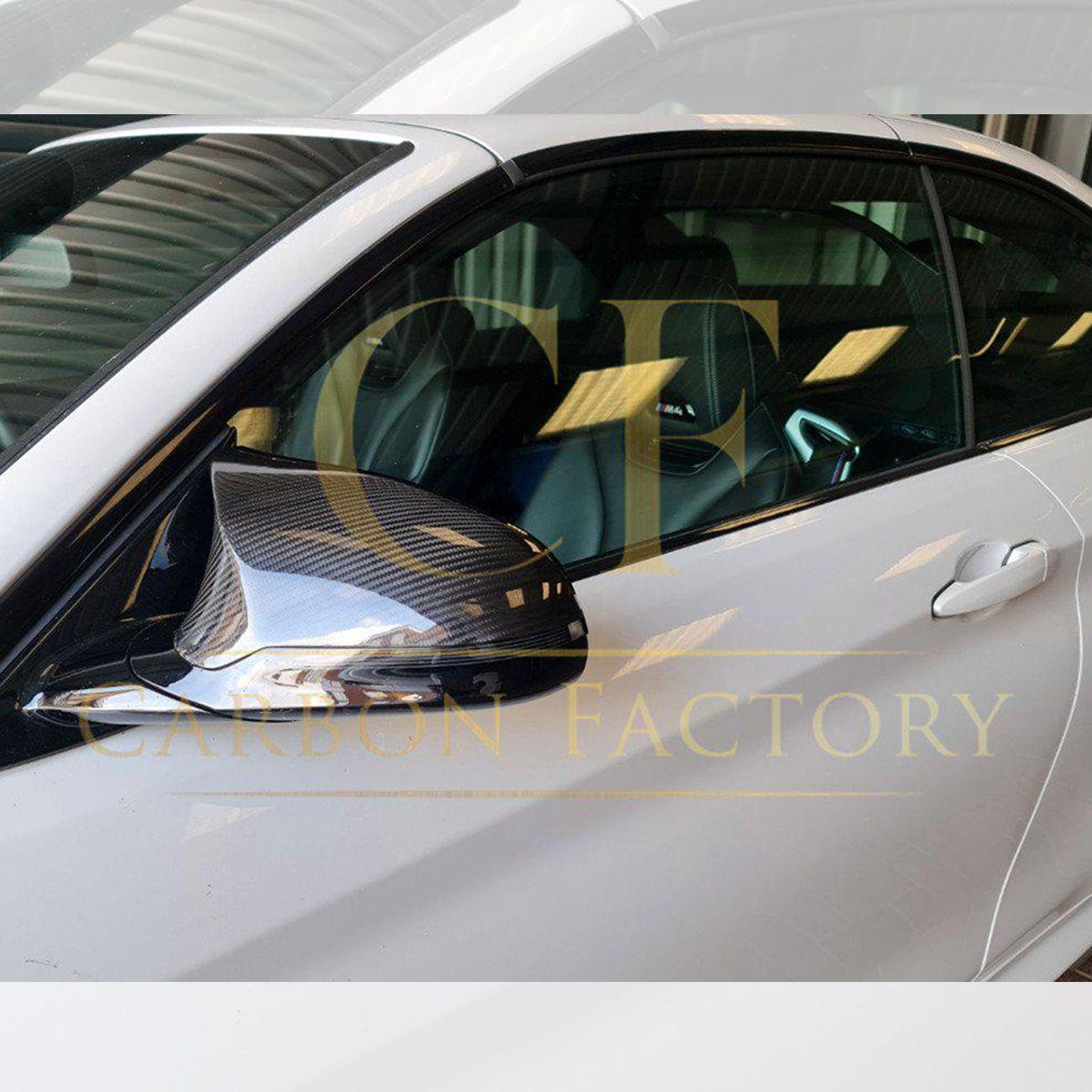 Pre-Preg Carbon Fibre Replacement Mirror Covers for BMW F80 M3 F82 F83 M4 F87 M2 Comp 14-20 - Carbon Factory
