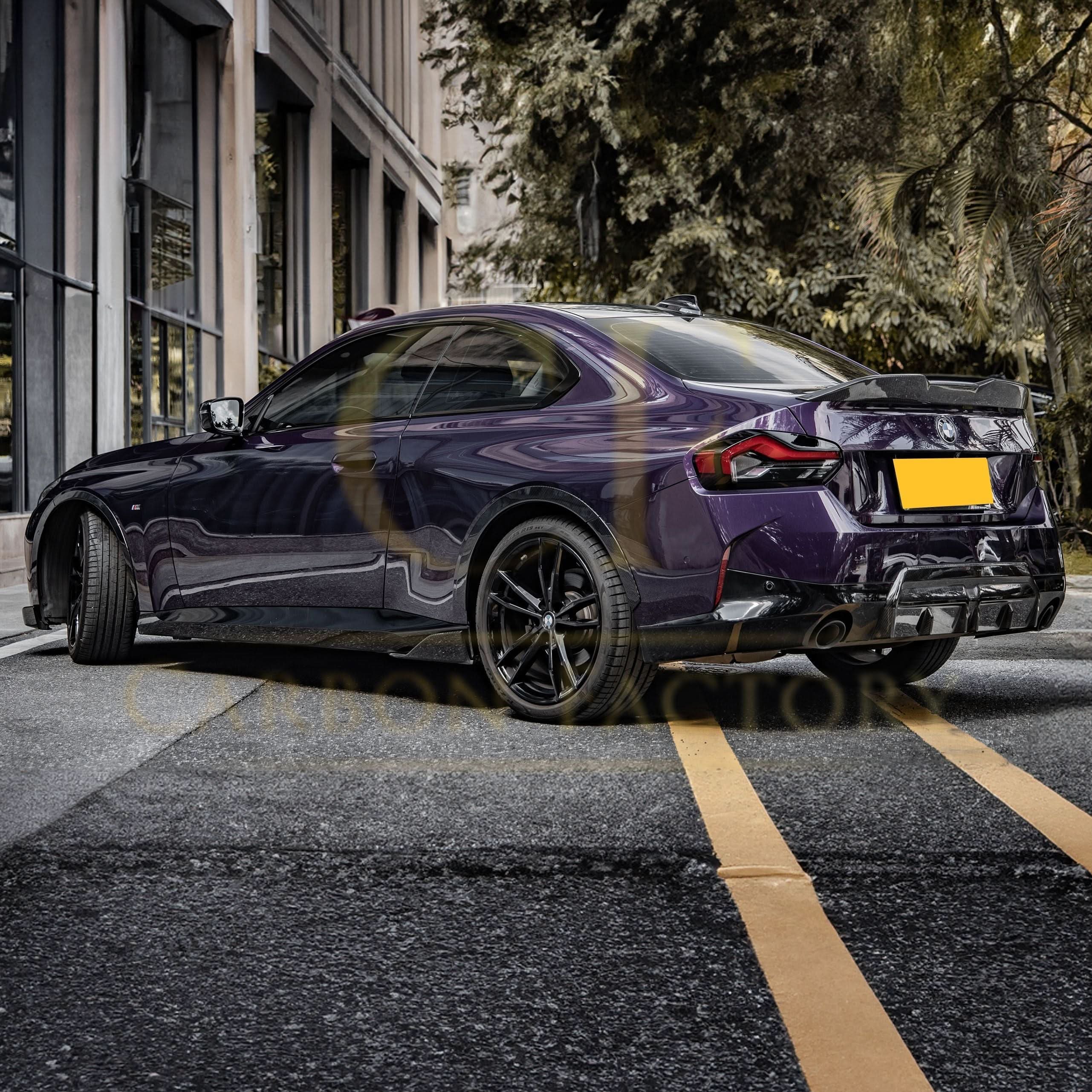 MP Style Pre-Preg Carbon Fibre Side Skirts for BMW 2 Series G42 Coupe 21-Present - Carbon Factory
