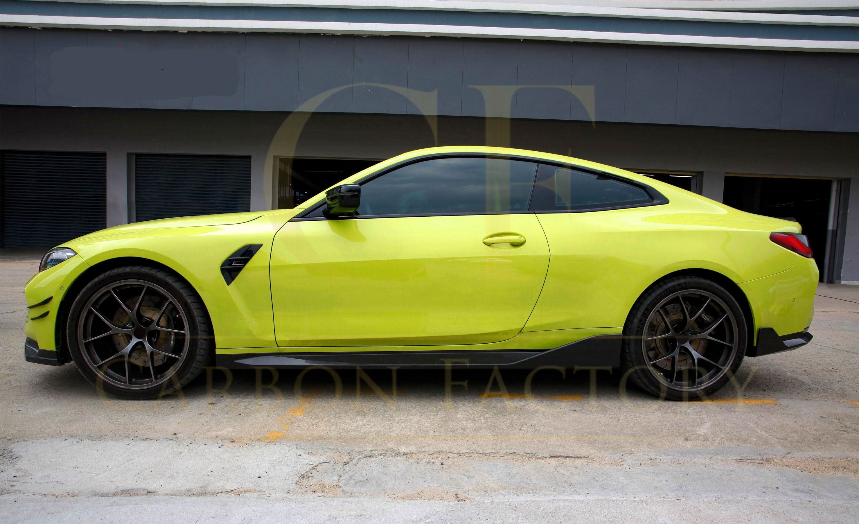 MP Style Pre-Preg Carbon Fibre Side Skirts for BMW G80 M3 21-Present - Carbon Factory