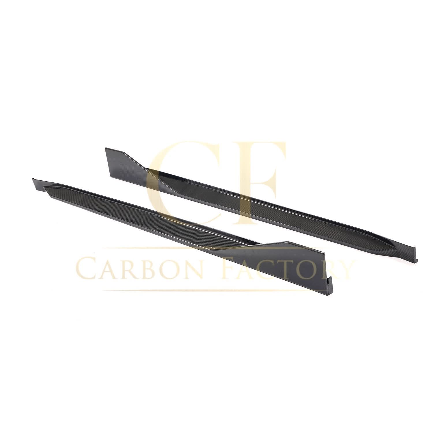 Pre-Preg Carbon fibre side skirts for BMW G82 G83 M4 2021-present, featuring sleek carbon fibre finish and aerodynamic design.
