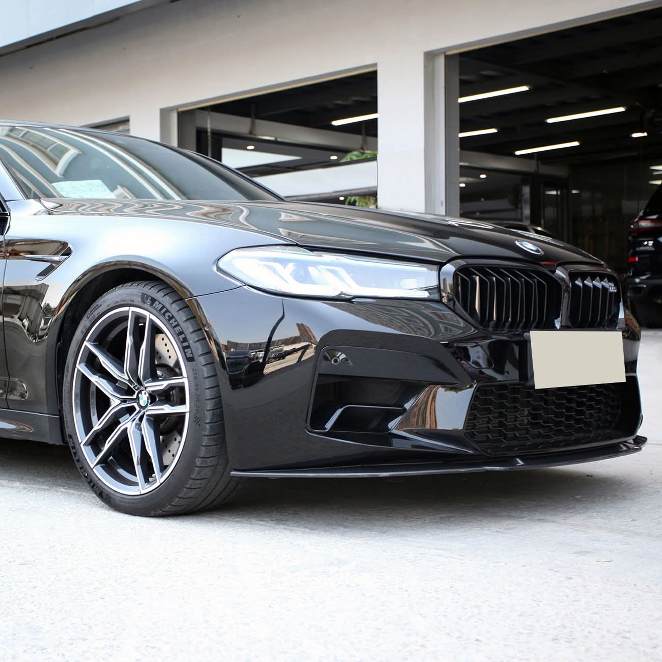 CF Style Pre-Preg Carbon Fibre Front Splitter for BMW F90 M5 LCI 21-24 - Carbon Factory