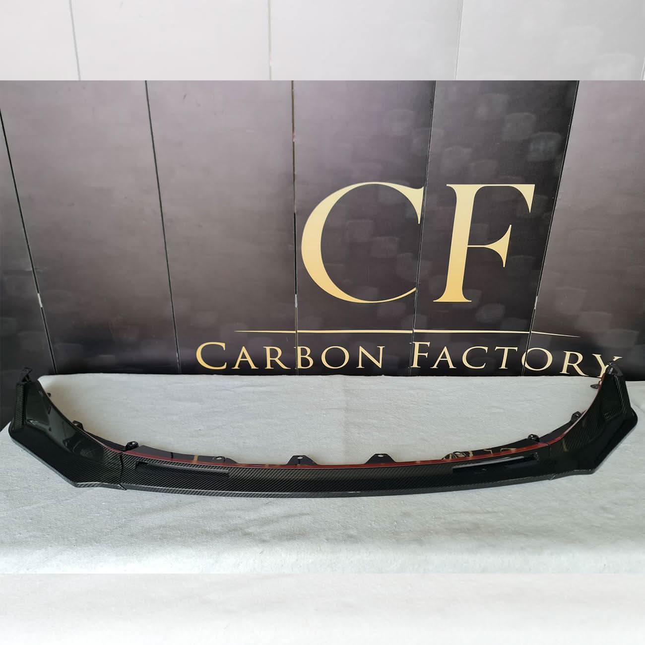CF Style Pre-Preg Carbon Fibre Front Splitter for BMW G80 M3 G82 G83 M4 21-Present - Carbon Factory