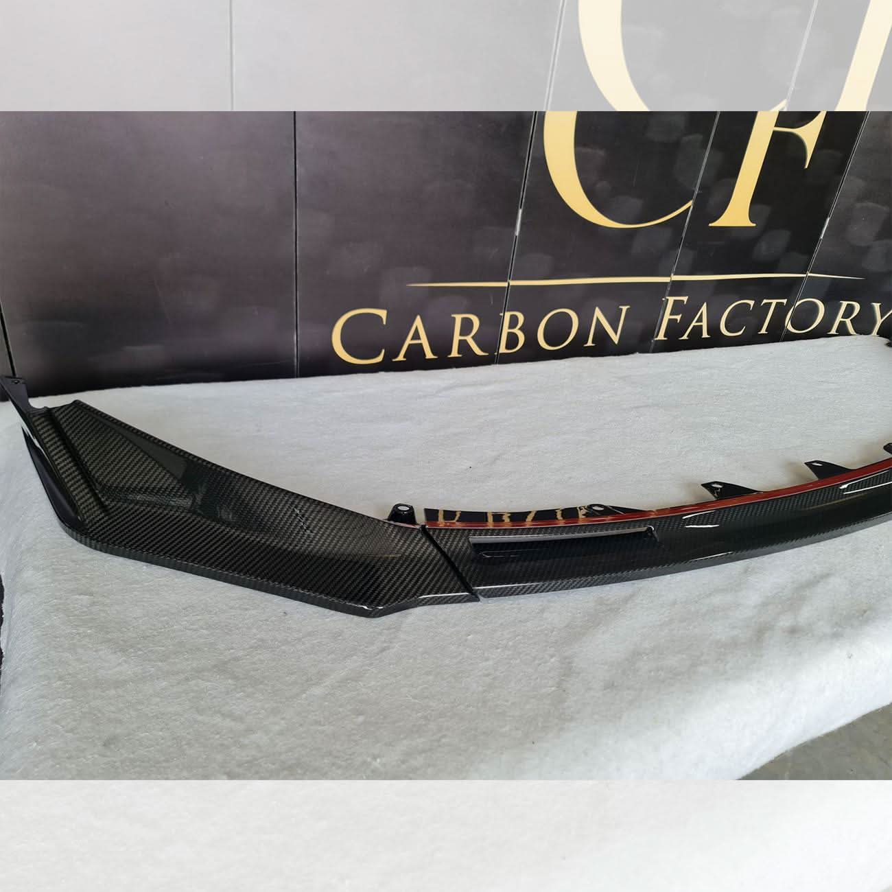 CF Style Pre-Preg Carbon Fibre Front Splitter for BMW G80 M3 G82 G83 M4 21-Present - Carbon Factory