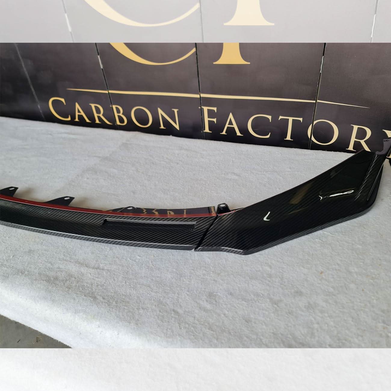 CF Style Pre-Preg Carbon Fibre Front Splitter for BMW G80 M3 G82 G83 M4 21-Present - Carbon Factory