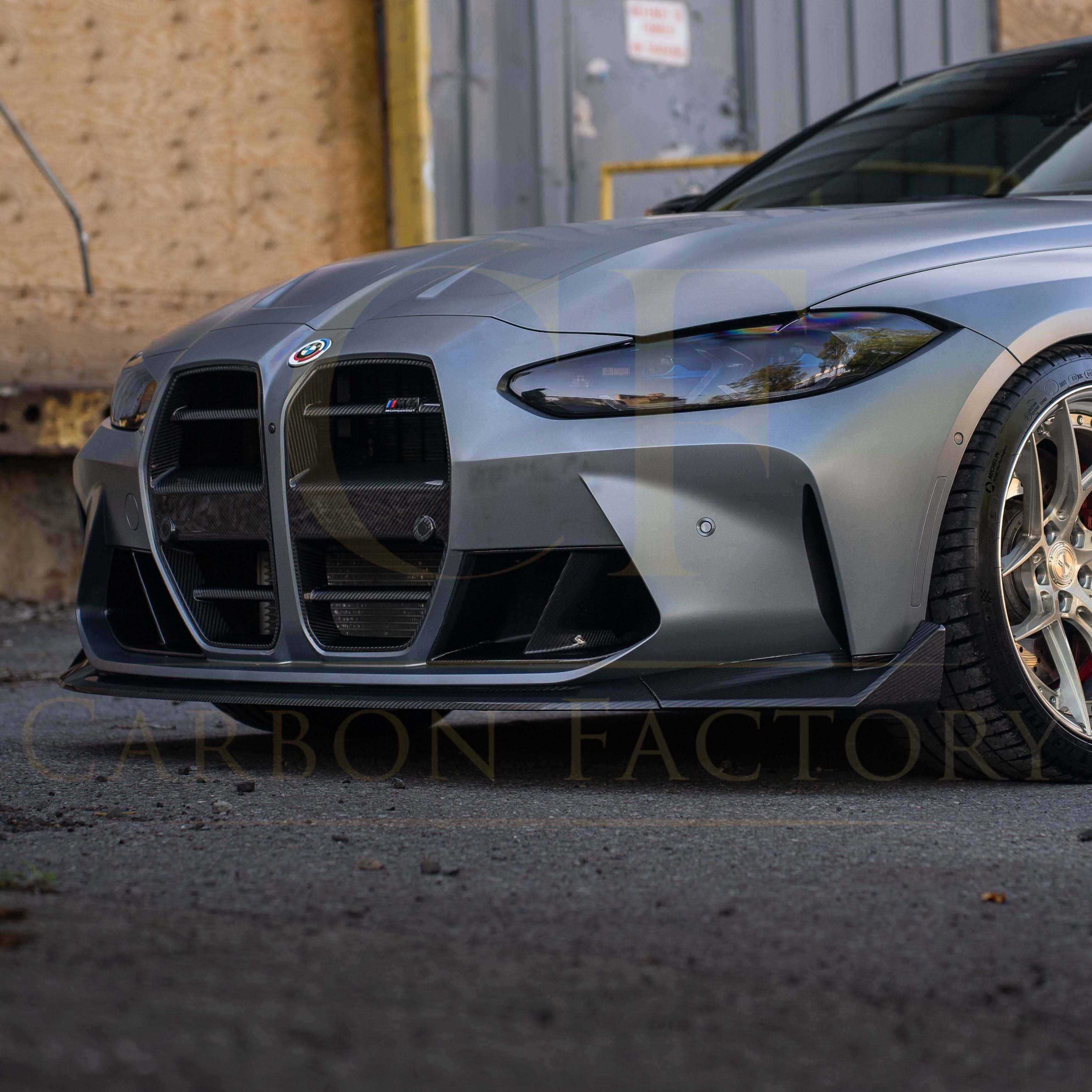 CS Style Pre-Preg Carbon Fibre Front Splitter for BMW G80 M3 G82 G83 M4 21-Present - Carbon Factory