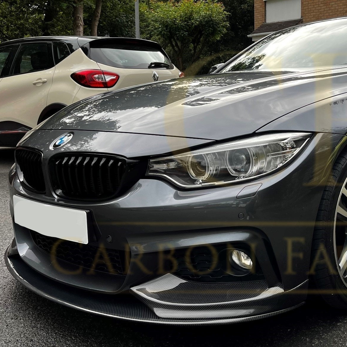 MP Style Pre-Preg Carbon Fibre Front Splitter Covers for BMW F32 F33 F36 4 Series 14-20 - Carbon Factory