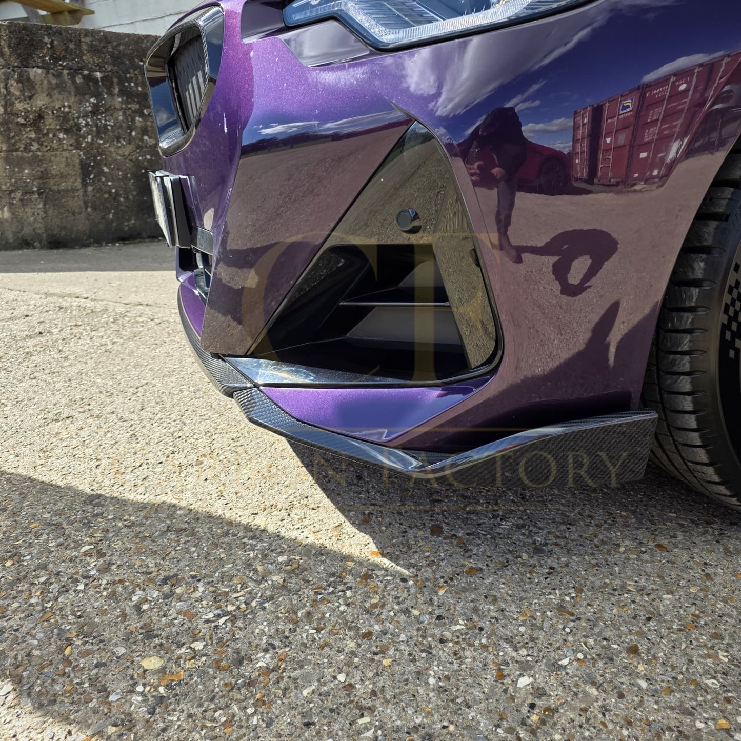 MP Style Pre-Preg Carbon Fibre Front Splitter for BMW 2 Series G42 Coupe 21-Present - Carbon Factory