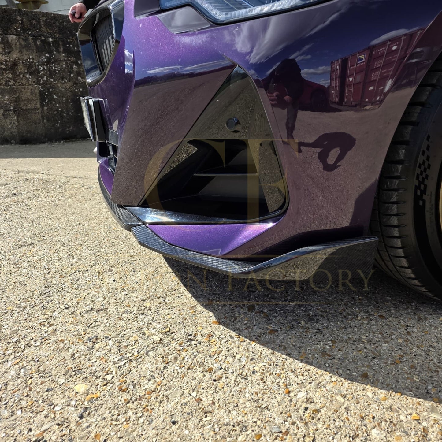 MP Style Pre-Preg Carbon Fibre Front Splitter for BMW 2 Series G42 Coupe 21-Present - Carbon Factory