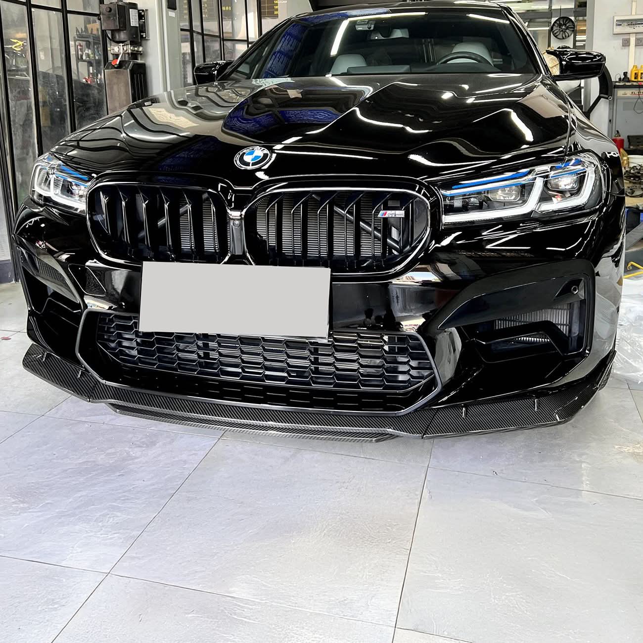 MP Style Pre-Preg Carbon Fibre Front Splitter for BMW F90 M5 LCI 21-24 - Carbon Factory