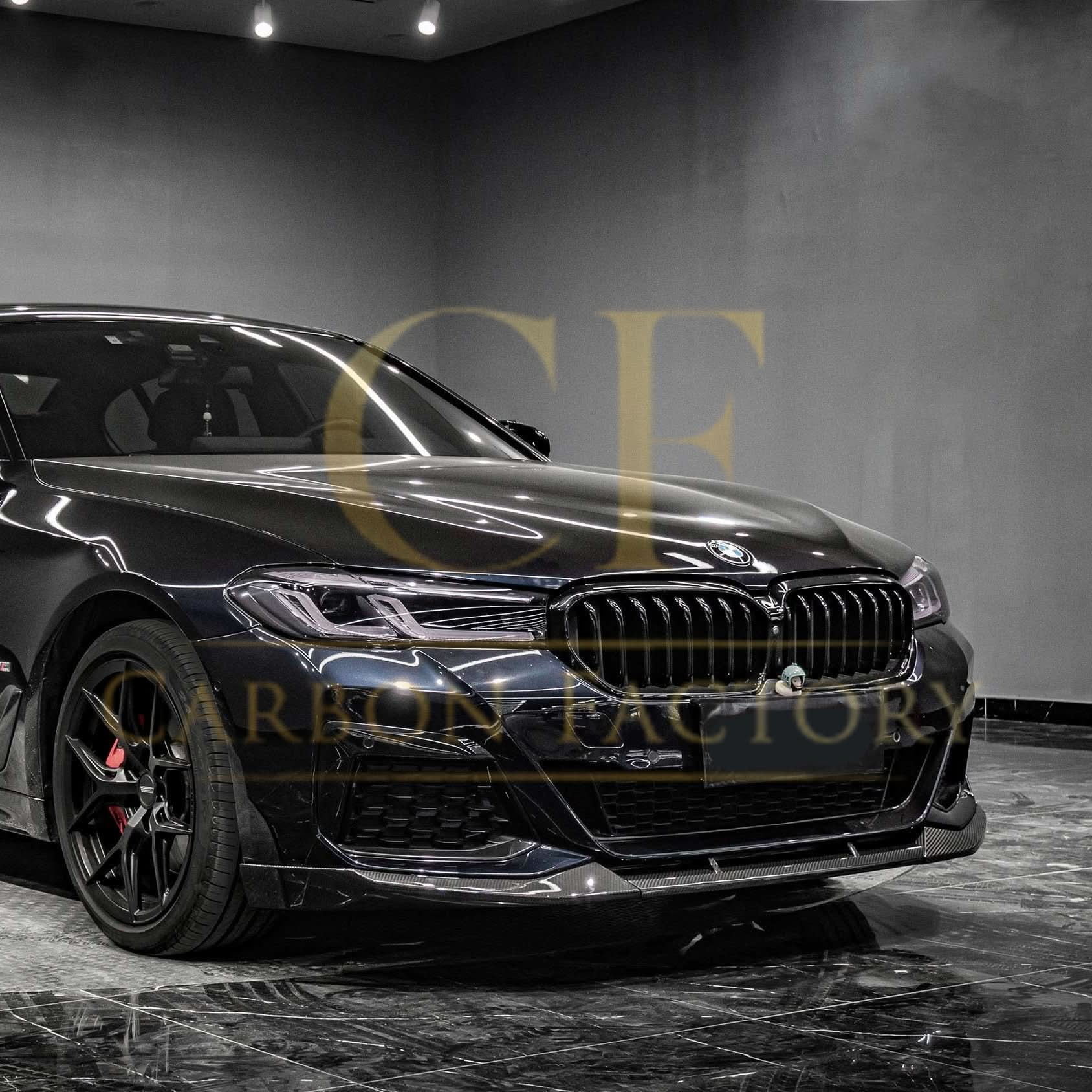 MP Style Pre-Preg Carbon Fibre Front Splitter for BMW G30 5 Series LCI 20-23 - Carbon Factory
