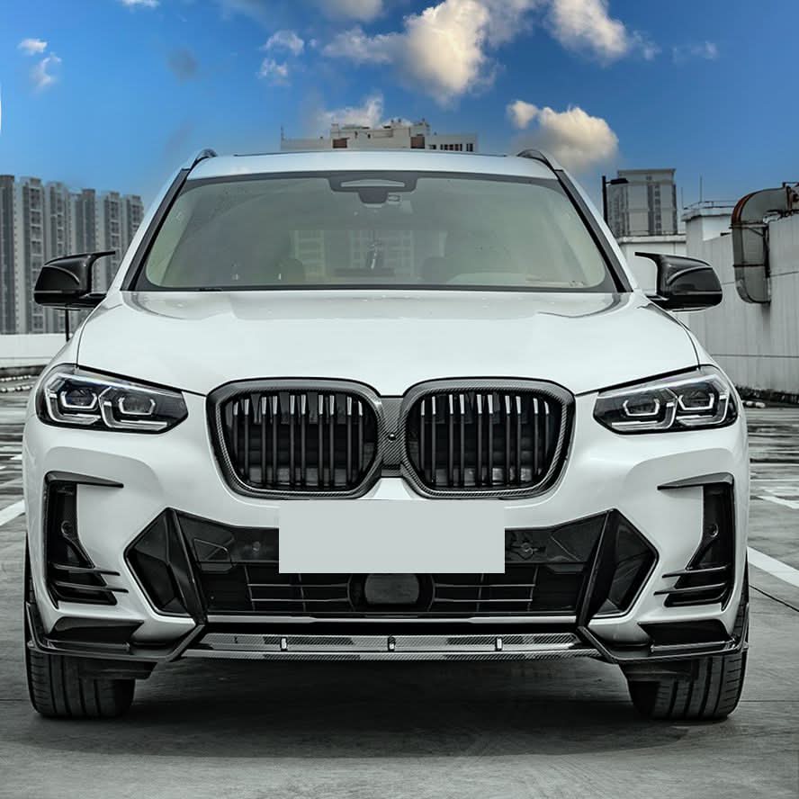 SQ 2 Style Pre-Preg Carbon Fibre Front Splitter for BMW G01 X3 G02 X4 G08 IX3 LCI 22-25 - Carbon Factory
