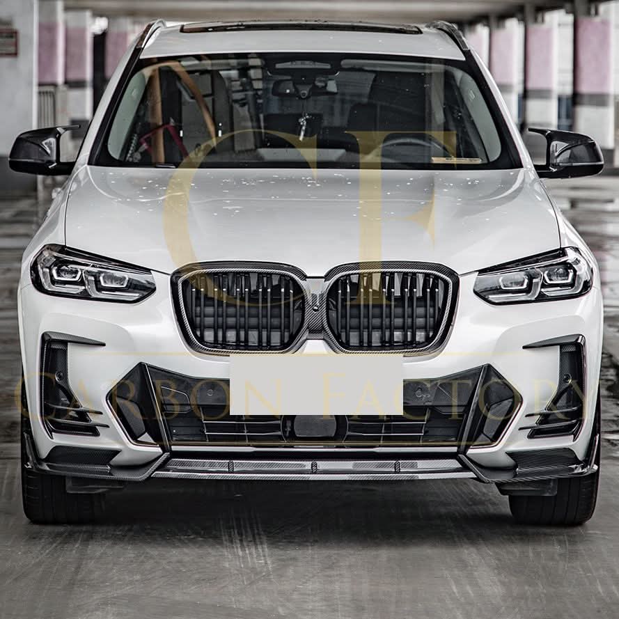 SQ 2 Style Pre-Preg Carbon Fibre Front Splitter for BMW G01 X3 G02 X4 G08 IX3 LCI 22-25 - Carbon Factory