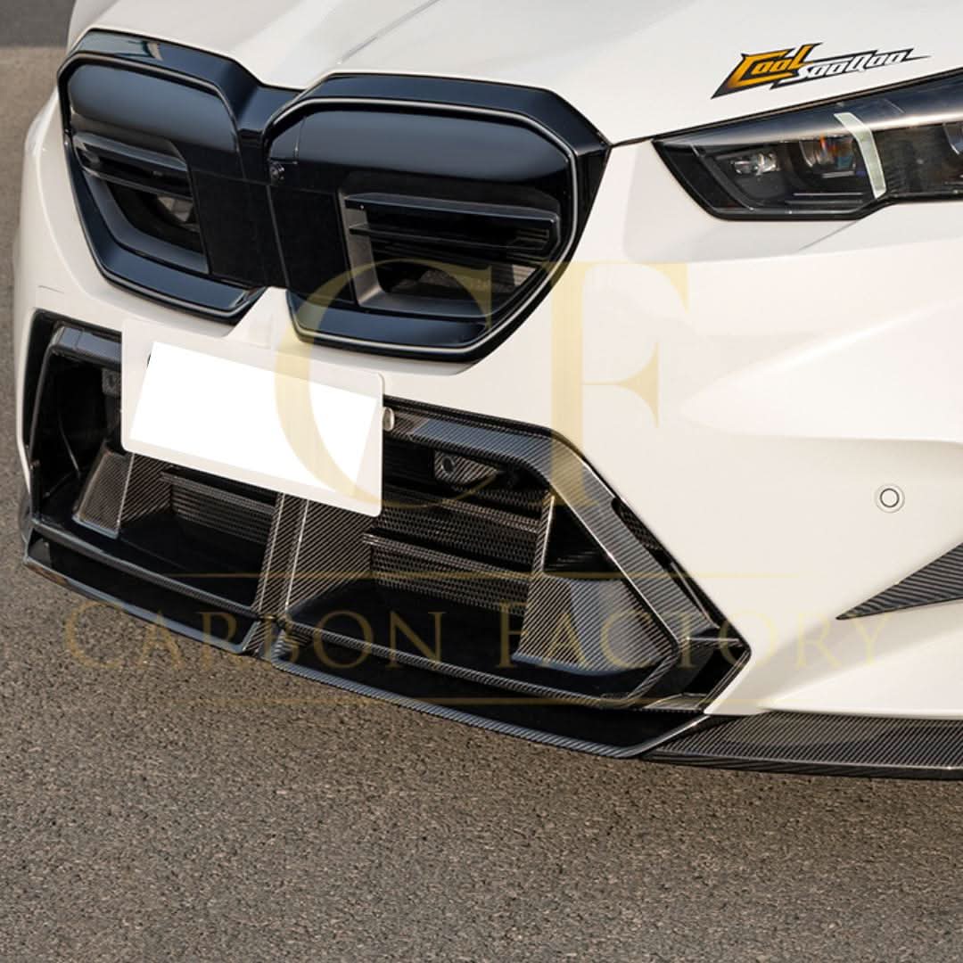 SQ-B Style Pre-Preg Carbon Fibre Front Splitter for BMW G90 G99 M5 2025-Present - Carbon Factory