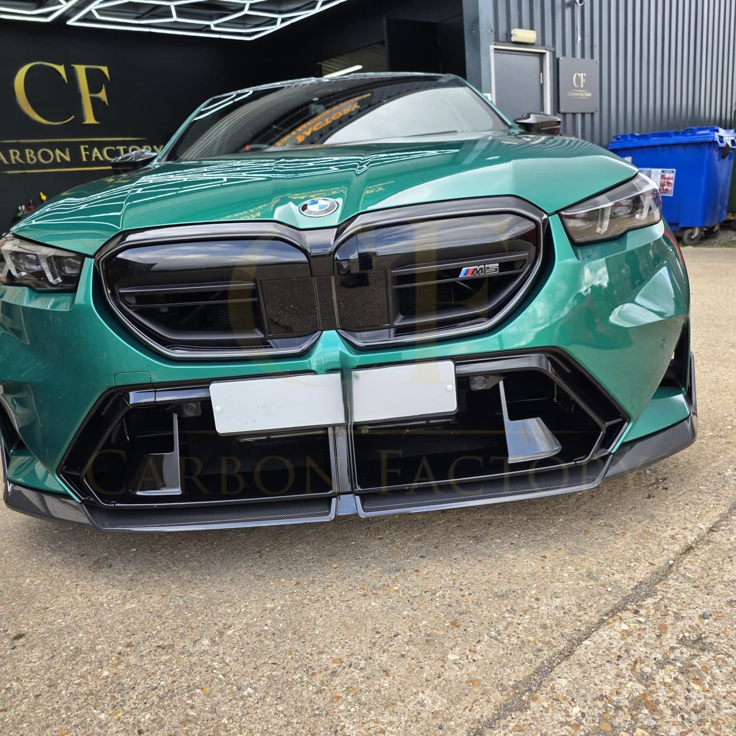 SQ-B Style Pre-Preg Carbon Fibre Front Splitter for BMW G90 G99 M5 2025-Present - Carbon Factory