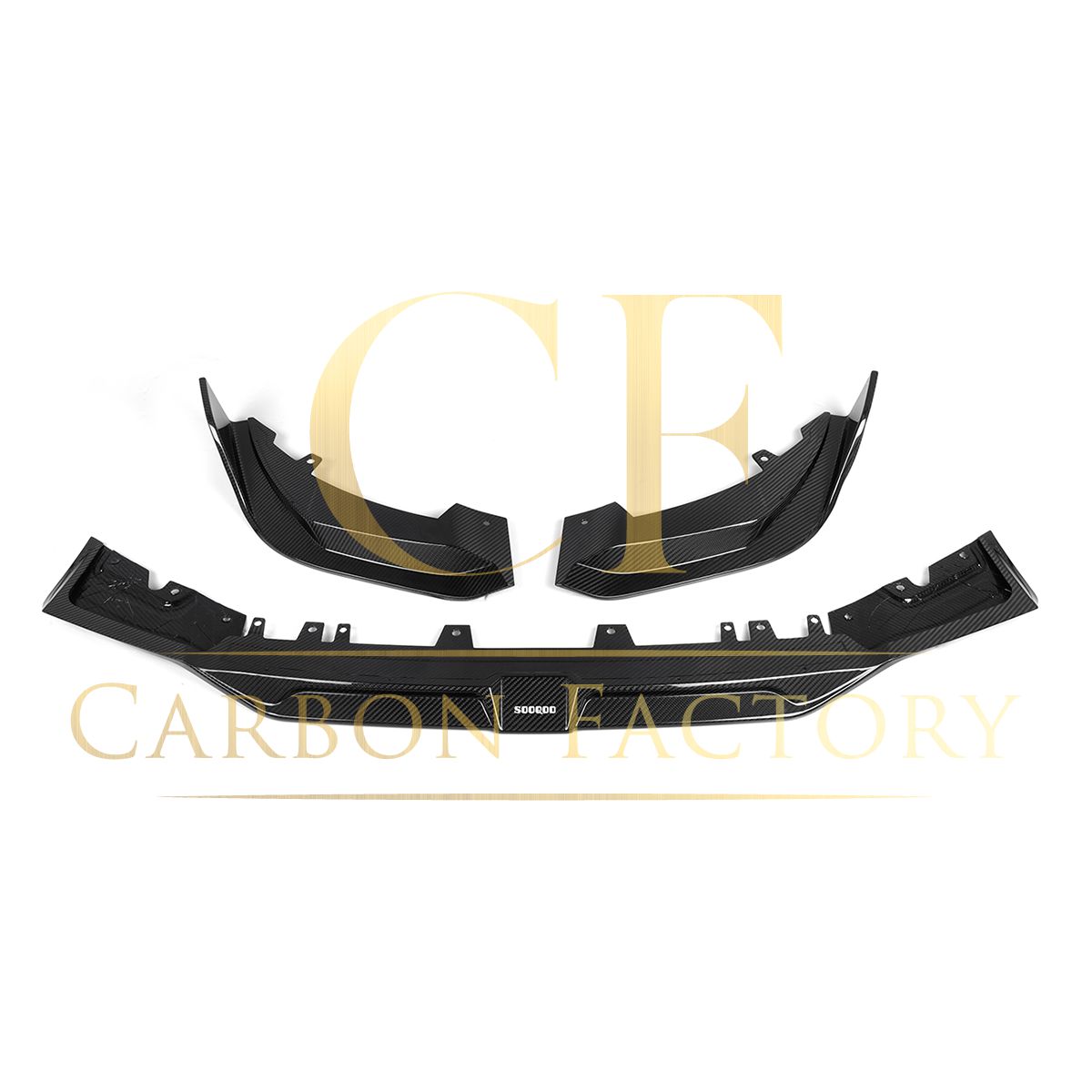 SQ Style Pre-Preg Carbon Fibre Front Splitter for BMW F97 X3M F98 X4M LCI 22-24 - Carbon Factory