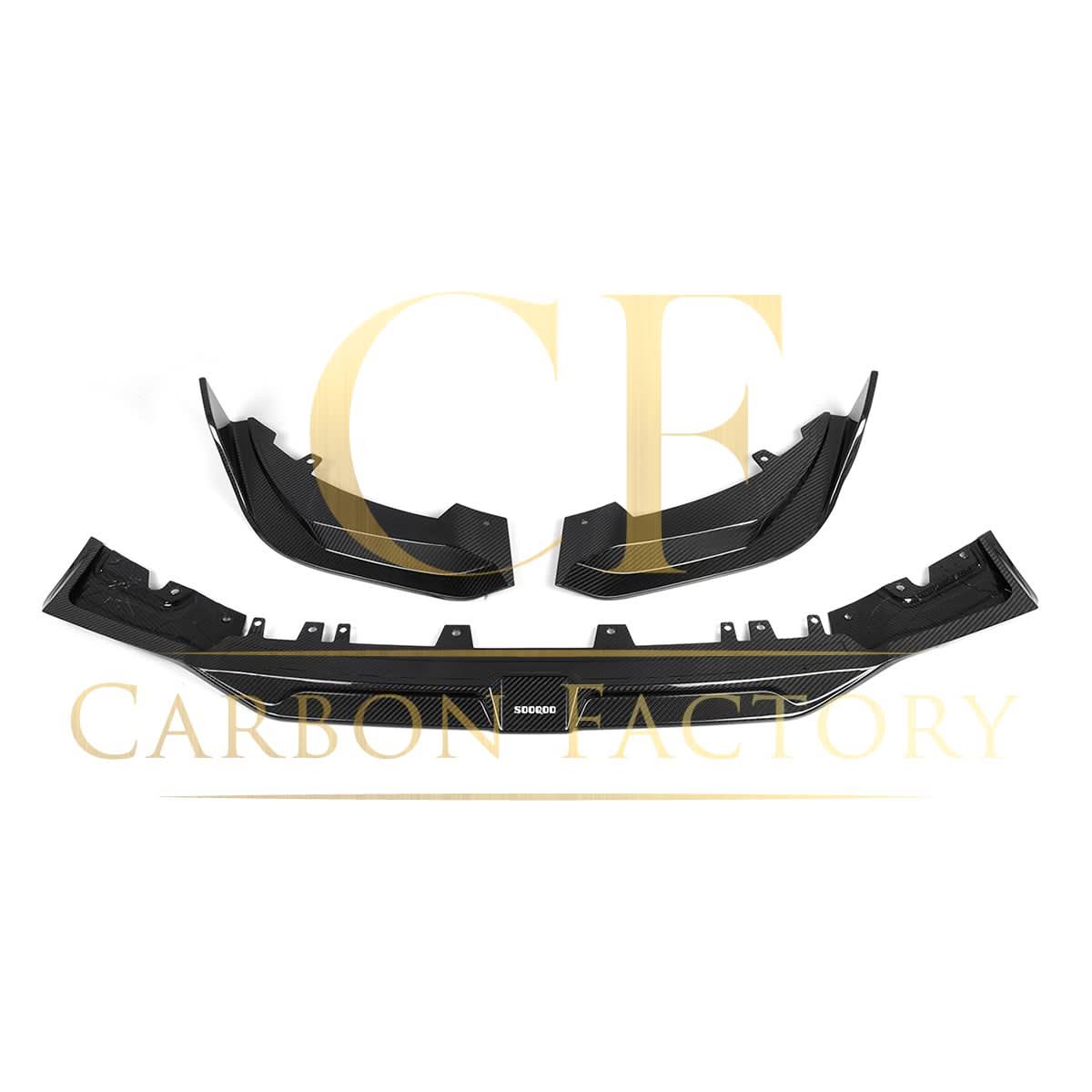 SQ Style Pre-Preg Carbon Fibre Front Splitter for BMW F97 X3M F98 X4M LCI 22-24 - Carbon Factory
