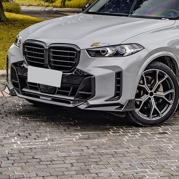 SQ Style Pre-Preg Carbon Fibre Front Splitter for BMW G05 X5 LCI 23-25 - Carbon Factory