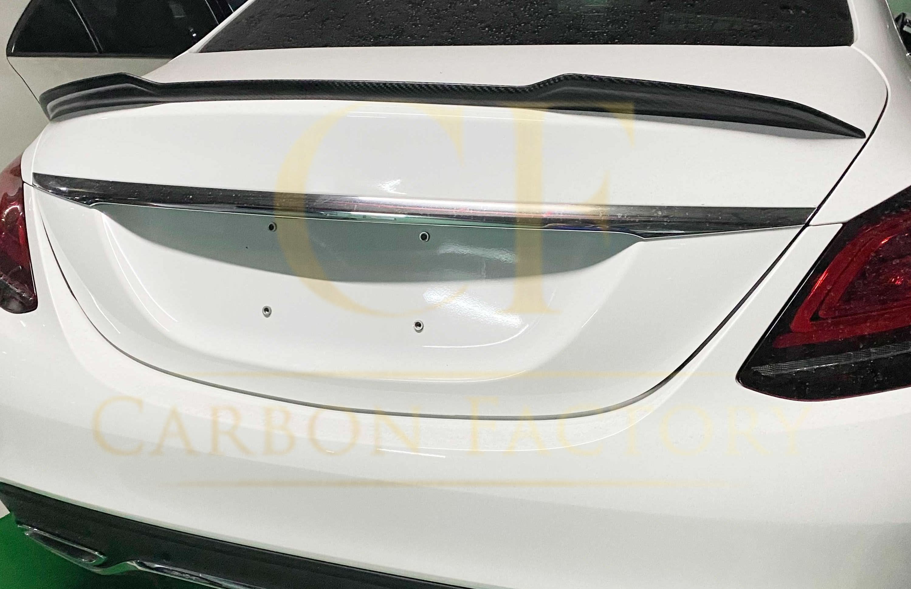 X Style Pre-Preg Carbon Fibre Boot Spoiler for Mercedes Benz W205 C Class 15-21 - Carbon Factory