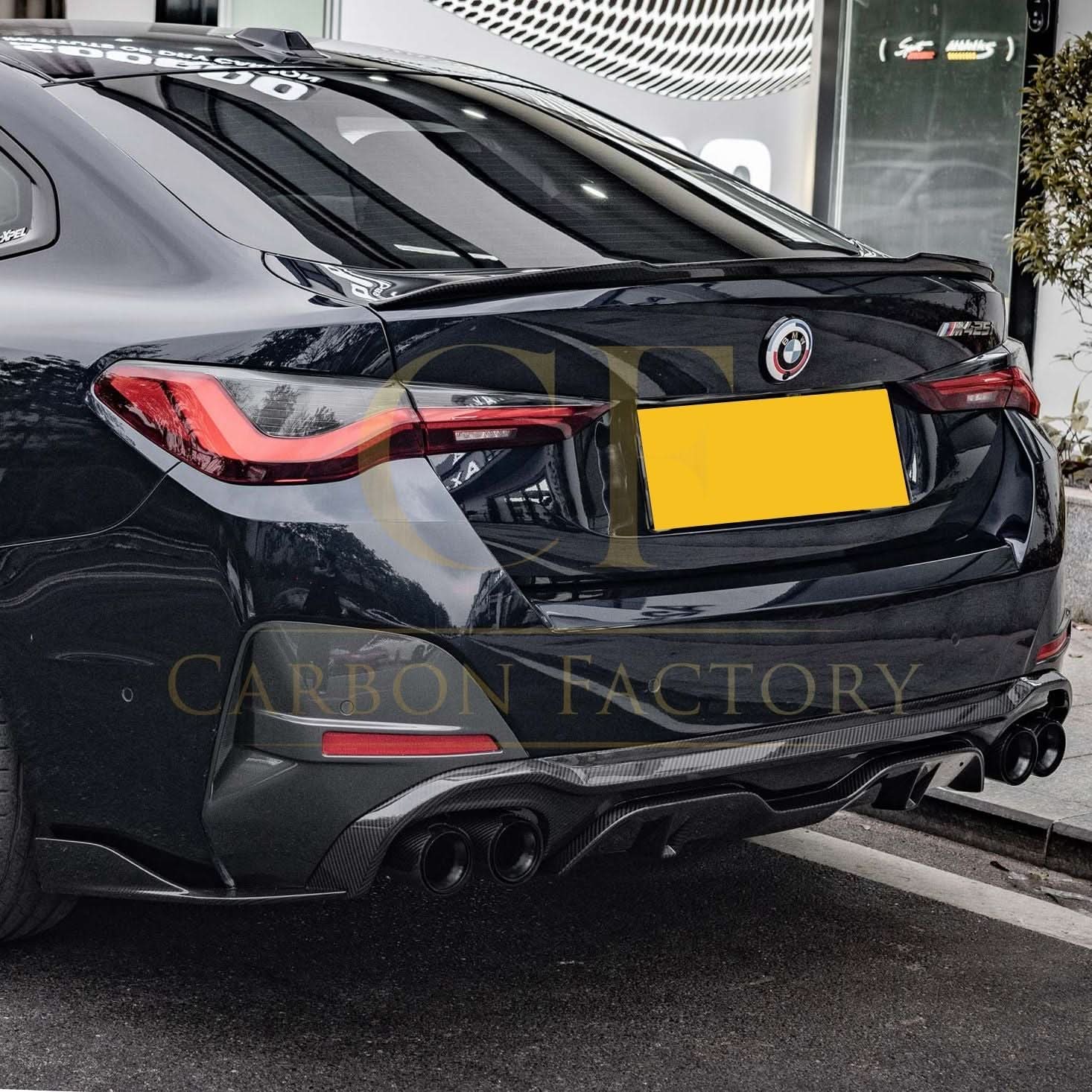 CF Style Pre-Preg Carbon Fibre Boot Spoiler for BMW G26 4 Series Gran Coupe i4 20-25 - Carbon Factory