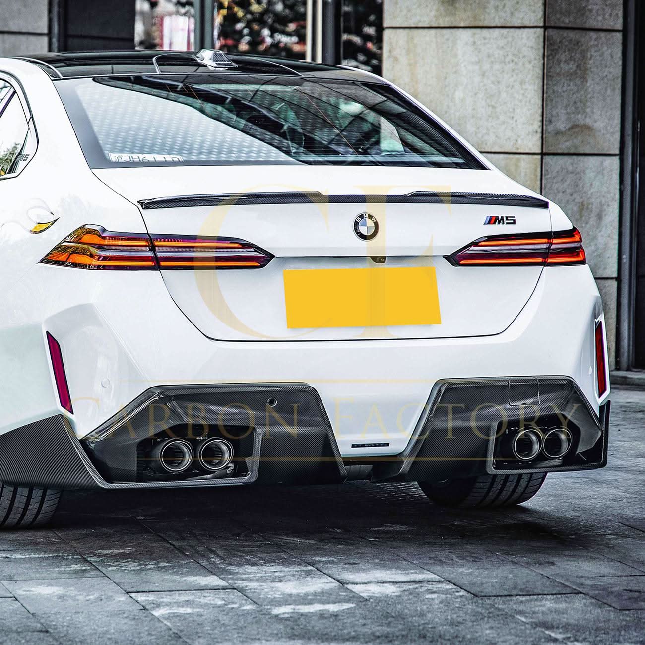 CF Style Pre-Preg Carbon Fibre Rear Spoiler for BMW G60 5 Series G90 M5 24-Present - Carbon Factory