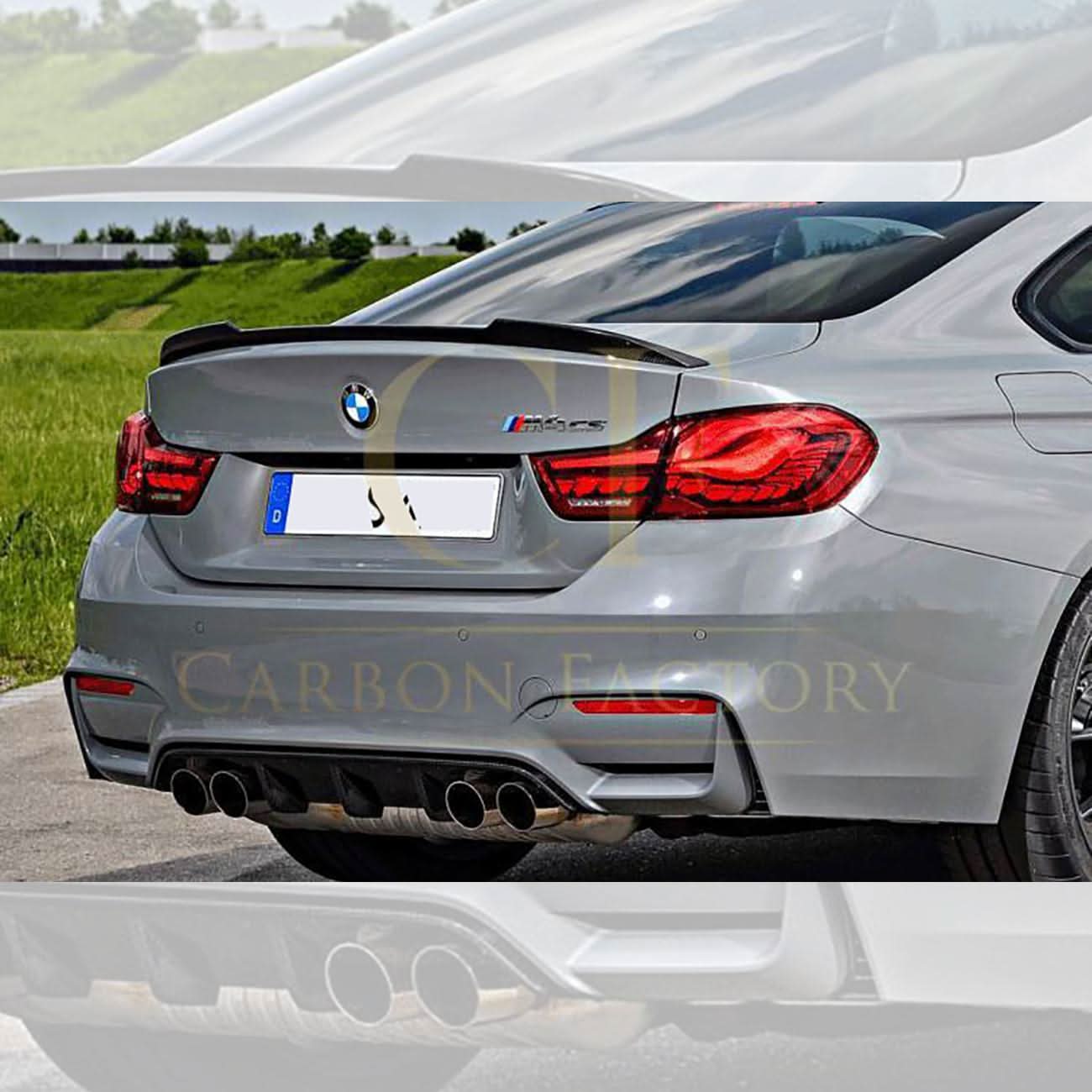 CS Style Pre-Preg Carbon Fibre Boot Spoiler for BMW F82 M4 Coupe 14-20 - Carbon Factory
