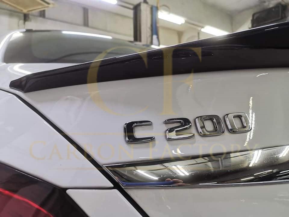 DS Style Pre-Preg Carbon Fibre Boot Spoiler for Mercedes Benz W205 C Class Saloon 15-21 - Carbon Factory
