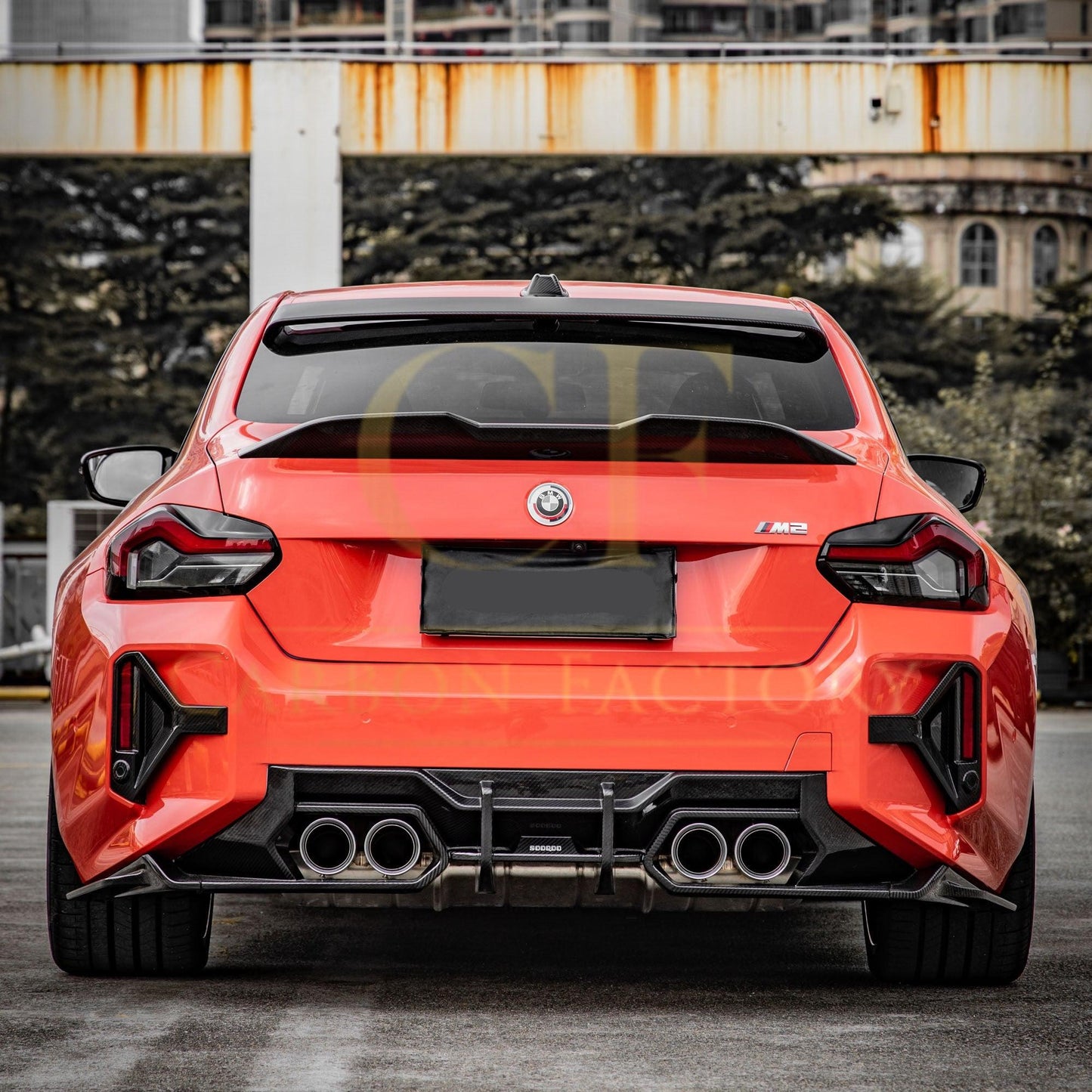 MP Style 1 Pre-Preg Carbon Fibre Boot Spoiler for BMW G87 M2 G42 2 Series 23-Present - Carbon Factory