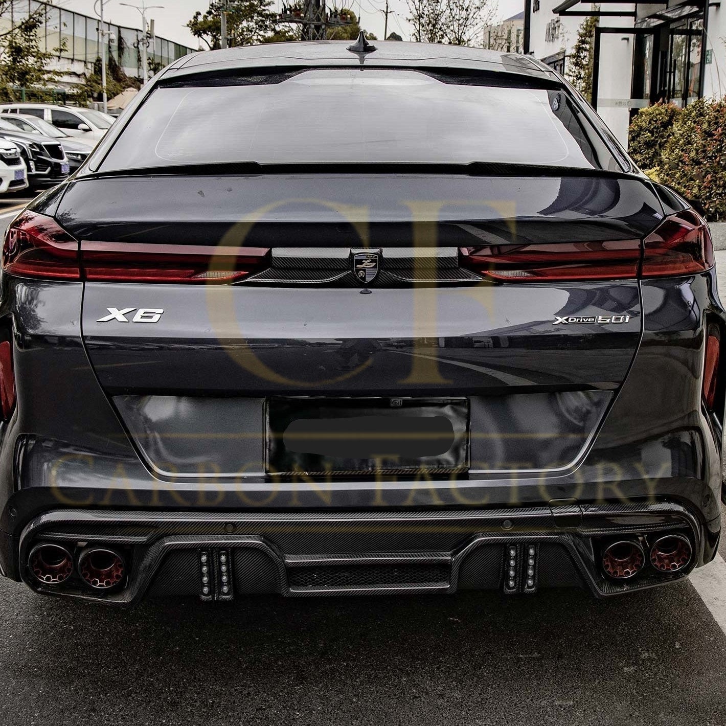 MP Style Pre-Preg Carbon Fibre Boot Spoiler for BMW G06 X6 X6M 20-Present - Carbon Factory