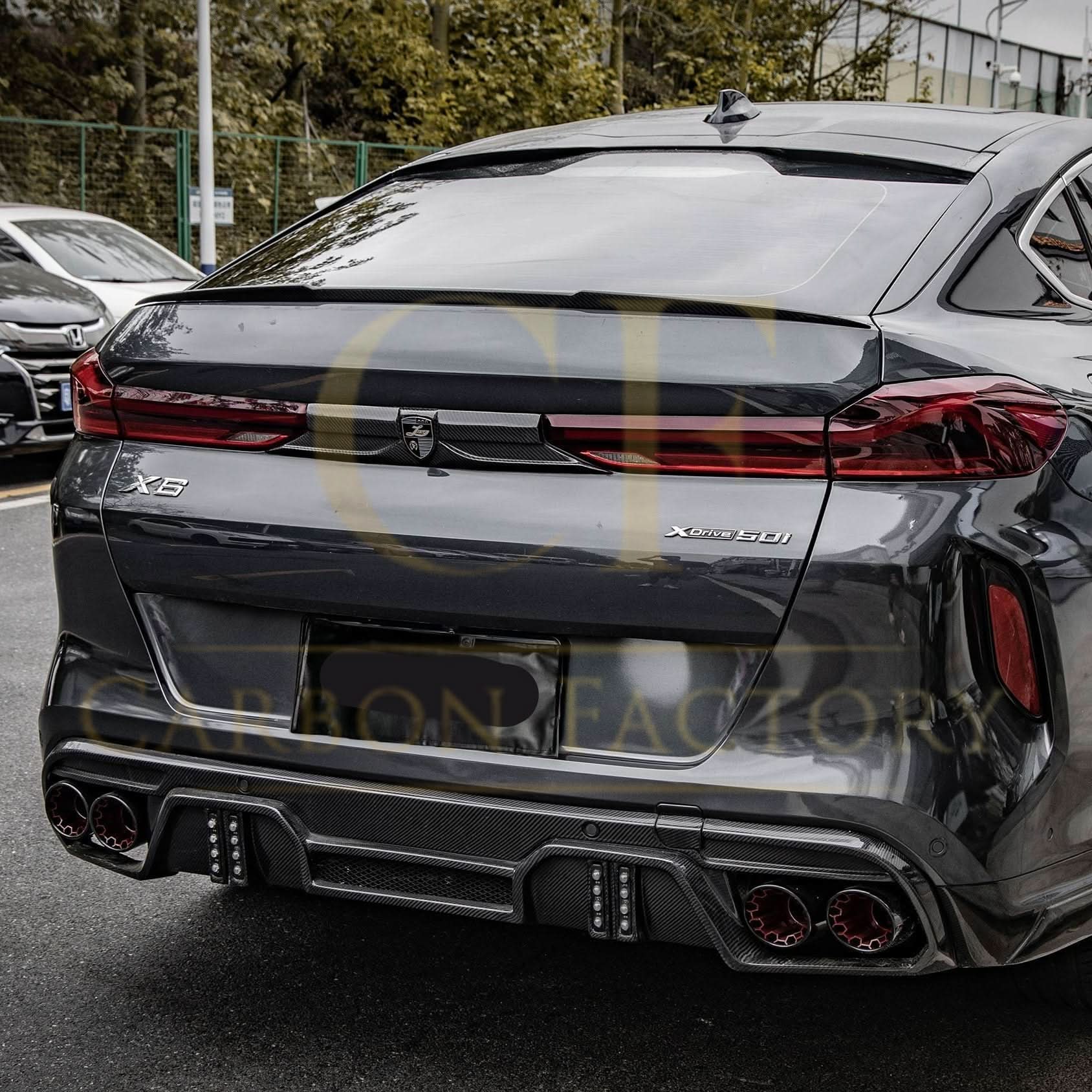 MP Style Pre-Preg Carbon Fibre Boot Spoiler for BMW G06 X6 X6M 20-Present - Carbon Factory