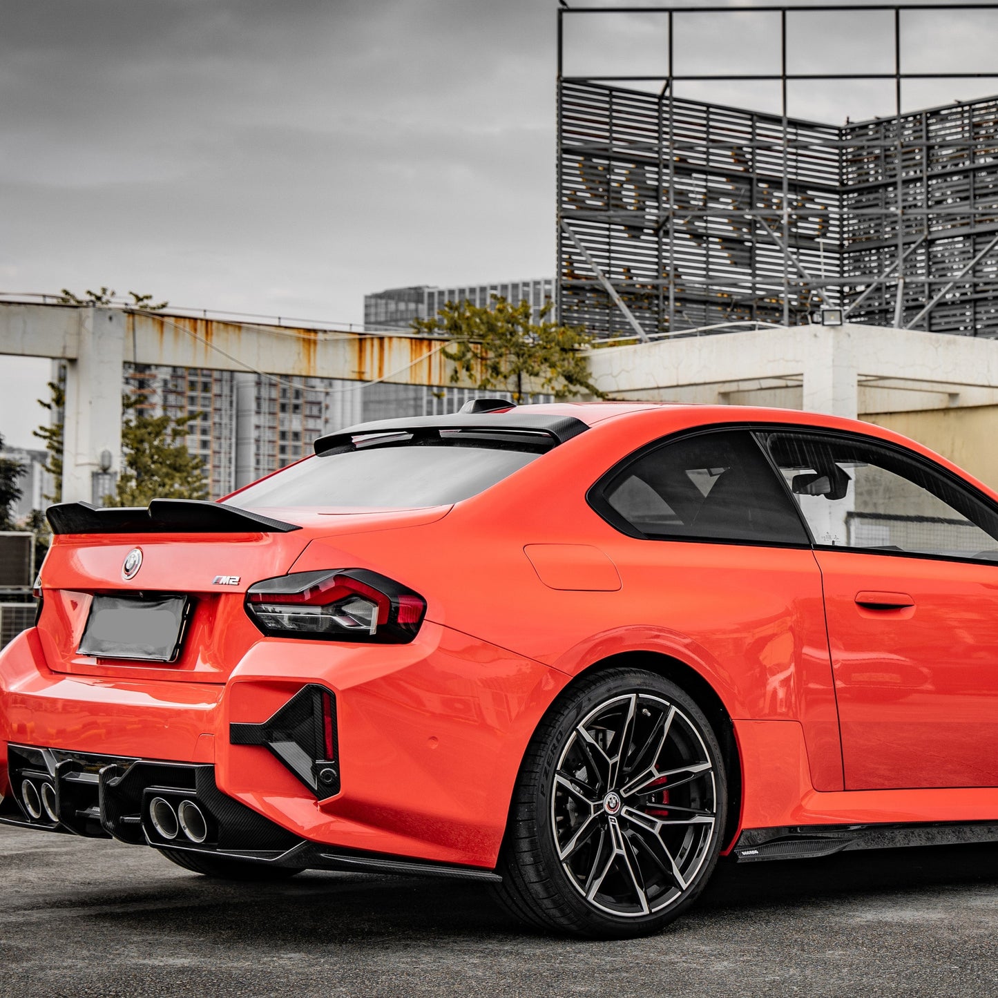 MP Style Pre-Preg Carbon Fibre Roof Spoiler for BMW G87 M2 G42 2 Series 23-Present - Carbon Factory