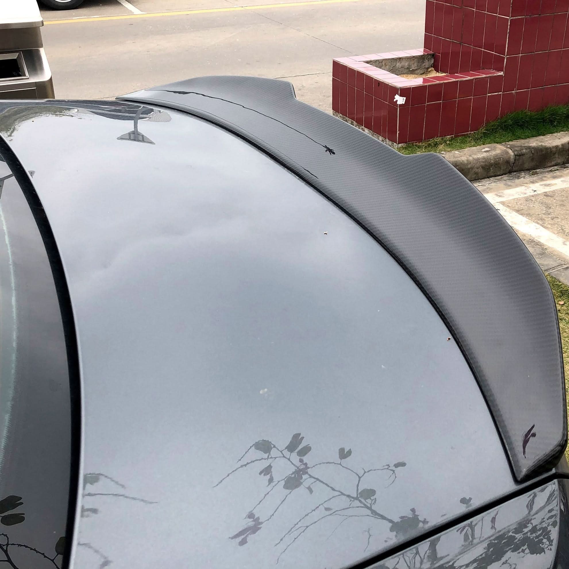 PSM Style Pre-Preg Carbon Fibre Boot Spoiler for Audi C8 A6 S6 19-24 - Carbon Factory