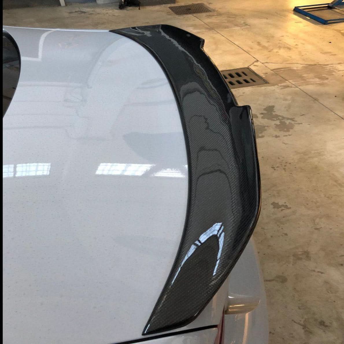 PSM Style Pre-Preg Carbon Fibre Boot Spoiler for BMW 2 Series F22 F87 M2 13-21 - Carbon Factory