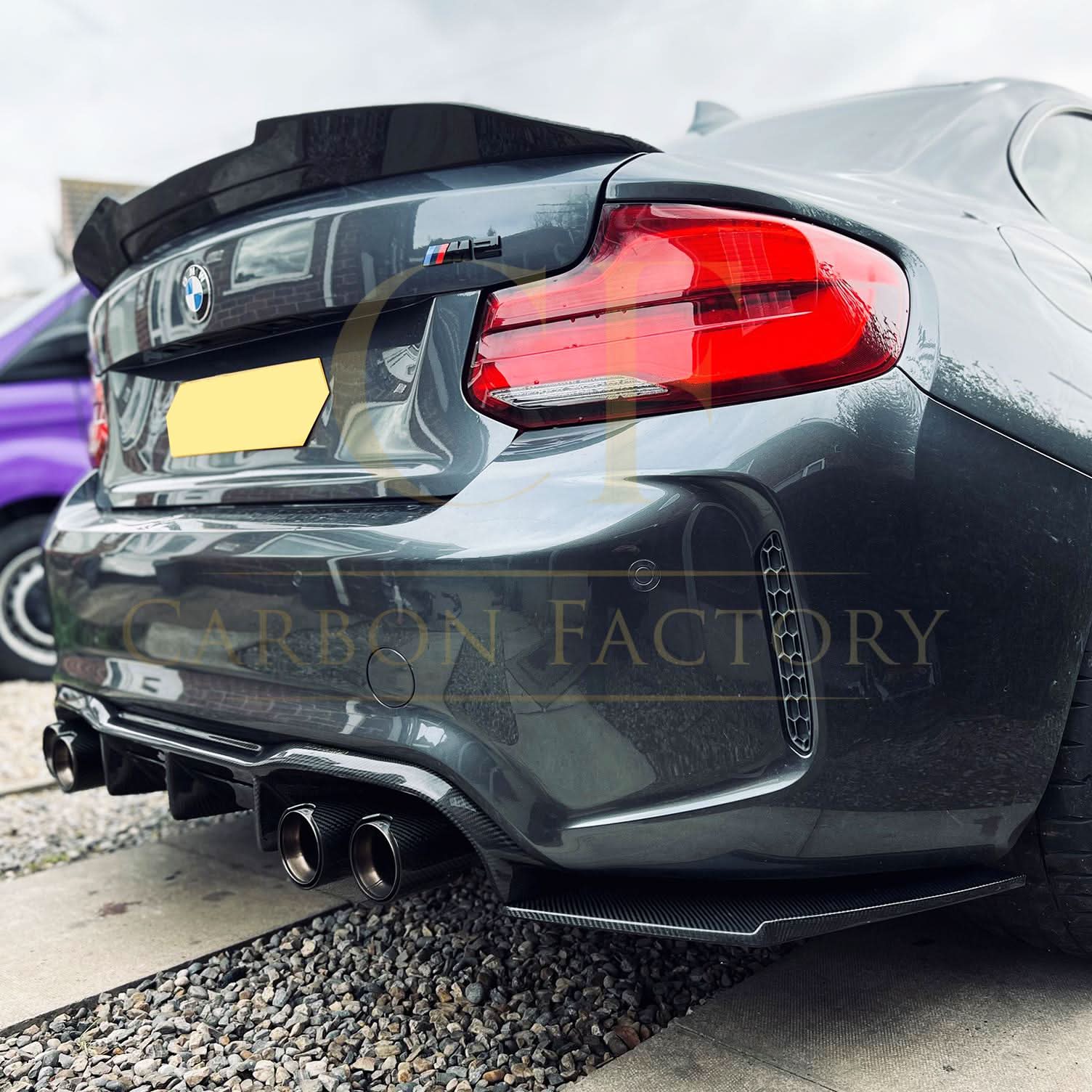 PSM Style Pre-Preg Carbon Fibre Boot Spoiler for BMW 2 Series F22 F87 M2 13-21 - Carbon Factory