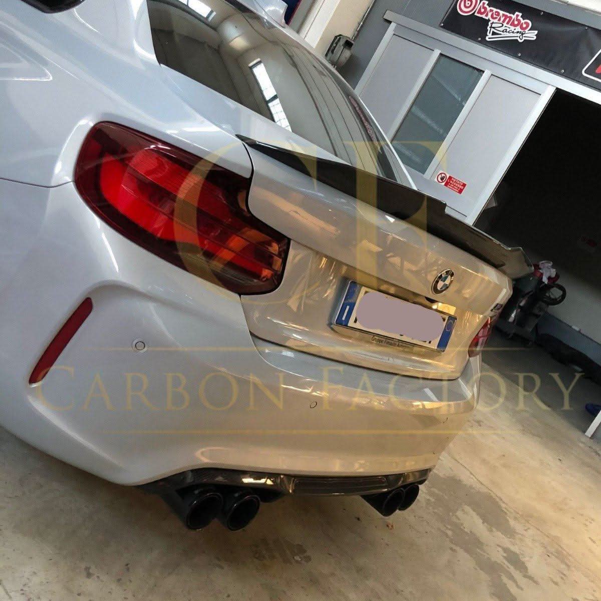 PSM Style Pre-Preg Carbon Fibre Boot Spoiler for BMW 2 Series F22 F87 M2 13-21 - Carbon Factory