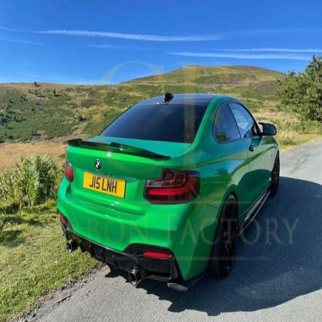 PSM Style Pre-Preg Carbon Fibre Boot Spoiler for BMW 2 Series F22 F87 M2 13-21 - Carbon Factory