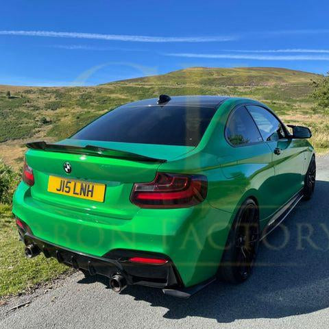 PSM Style Pre-Preg Carbon Fibre Boot Spoiler for BMW 2 Series F22 F87 M2 13-21 - Carbon Factory