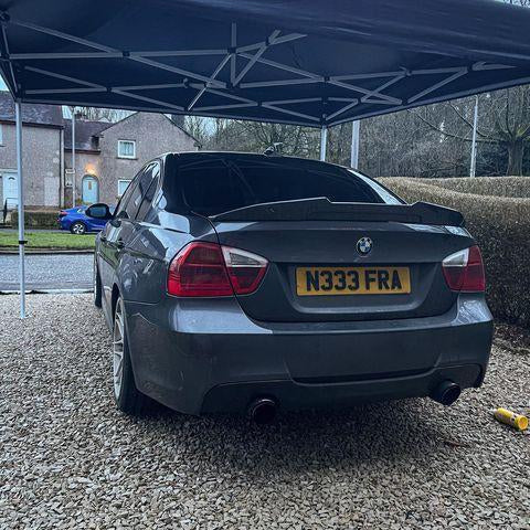 PSM Style Pre-Preg Carbon Fibre Boot Spoiler for BMW 3 Series E90 Saloon inc M3 07-13 - Carbon Factory
