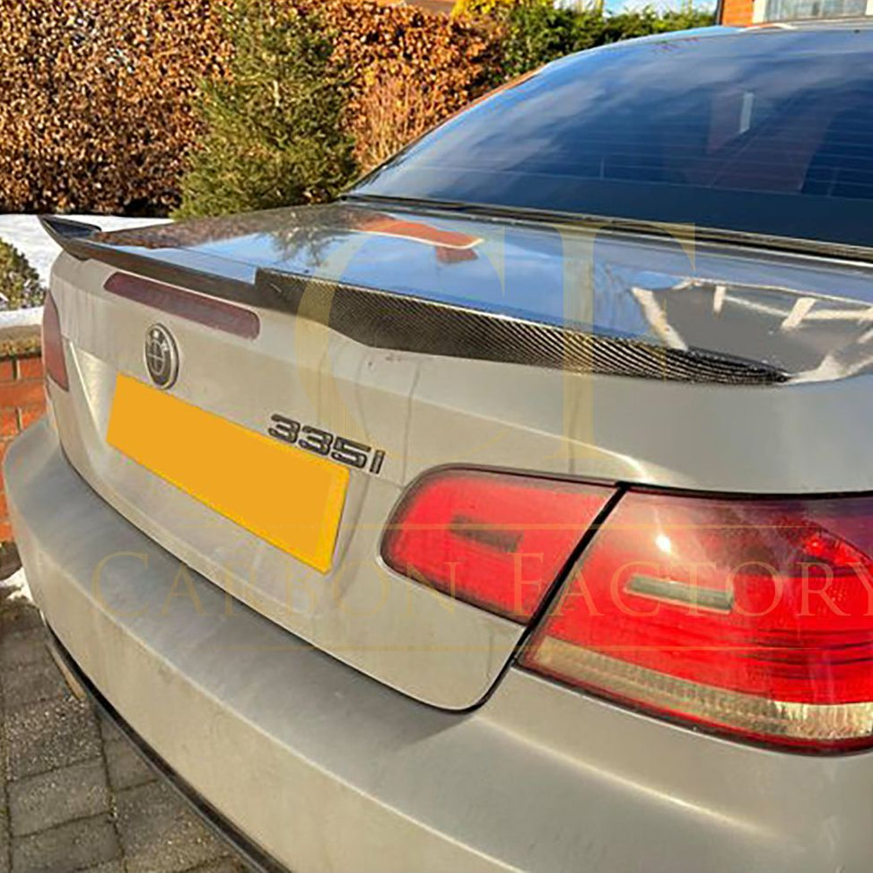 PSM Style Pre-Preg Carbon Fibre Boot Spoiler for BMW 3 Series E93 Convertible inc M3 07-13 - Carbon Factory