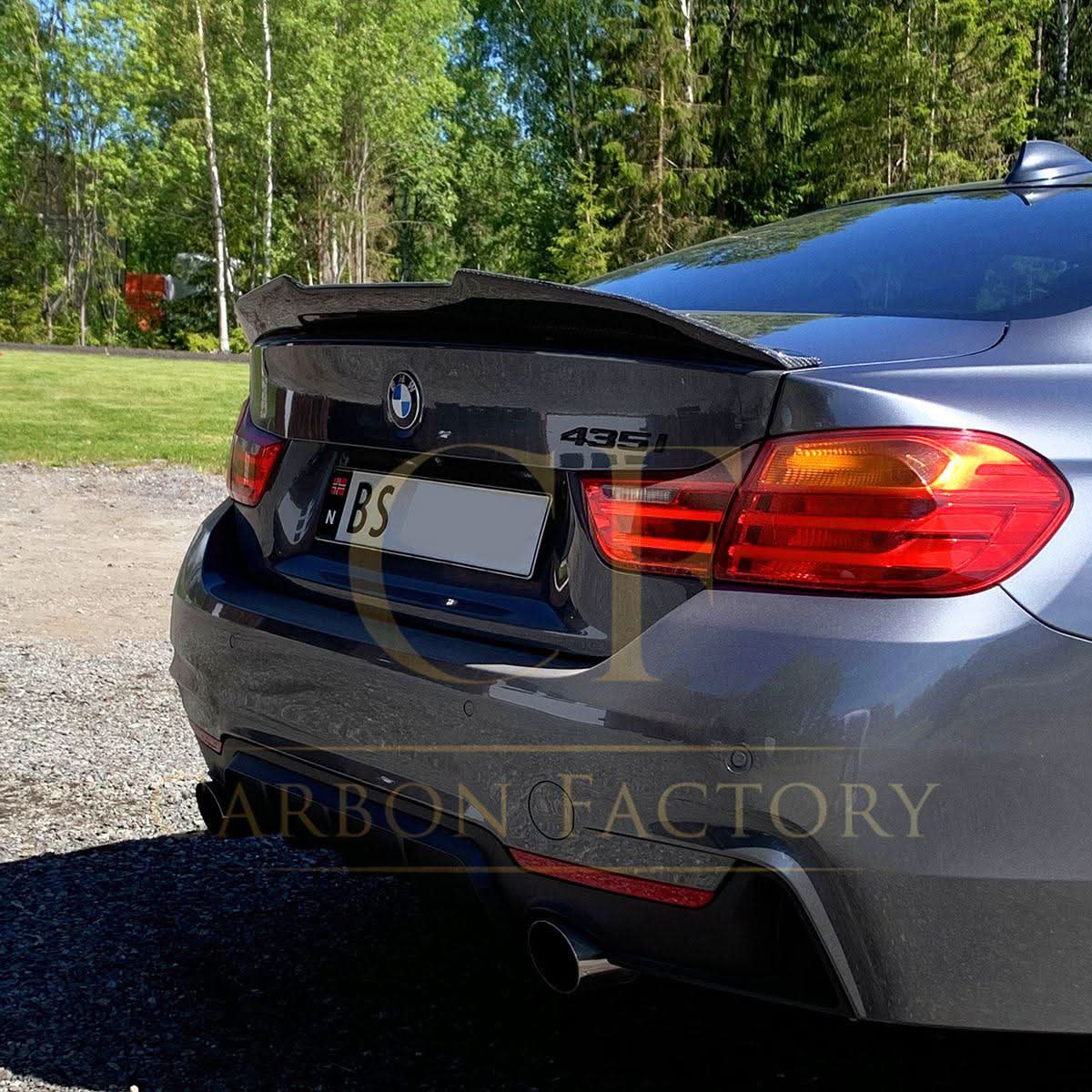 PSM Style Pre-Preg Carbon Fibre Boot Spoiler for BMW 4 Series F32 Coupe 14-20 - Carbon Factory