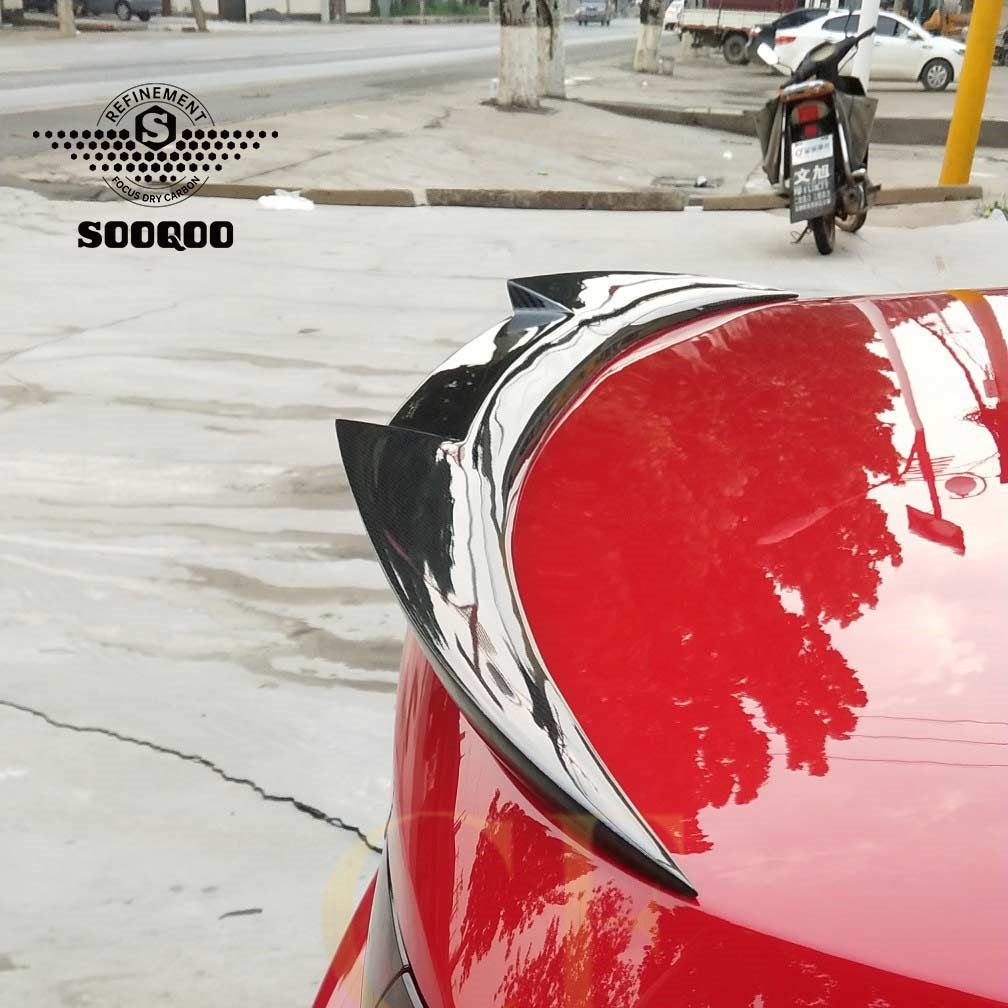 V Style Pre-Preg Carbon Fibre Boot Spoiler for BMW 3 Series E93 Convertible inc M3 07-13 - Carbon Factory