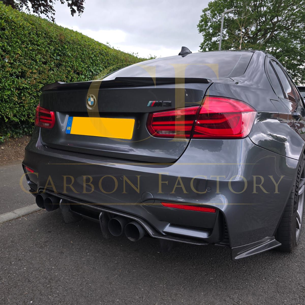 V Style Pre-Preg Carbon Fibre Boot Spoiler for BMW 3 Series F30 F80 Saloon inc M3 13-18 - Carbon Factory