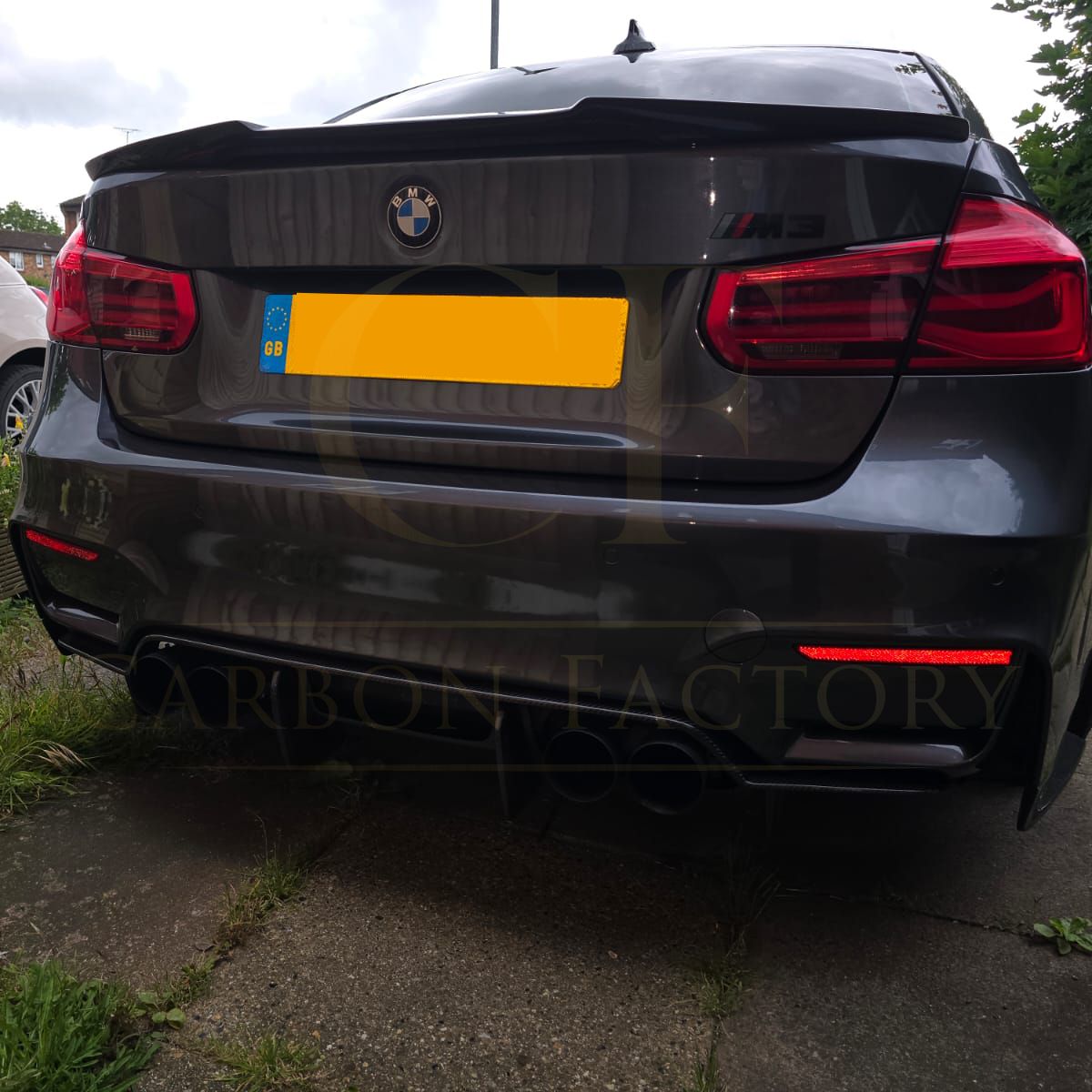 V Style Pre-Preg Carbon Fibre Boot Spoiler for BMW 3 Series F30 F80 Saloon inc M3 13-18 - Carbon Factory