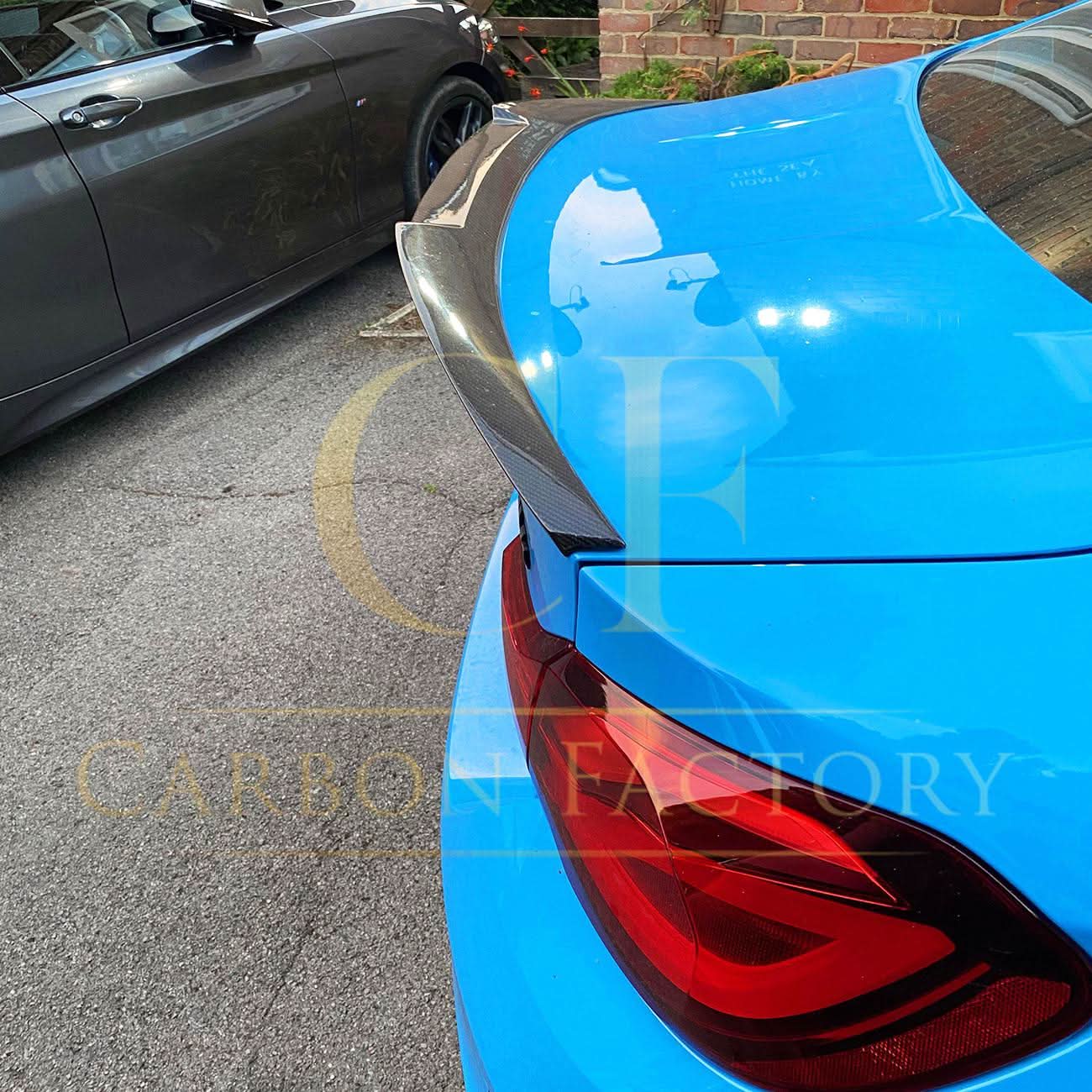 V Style Pre-Preg Carbon Fibre Boot Spoiler for BMW F82 M4 Coupe 14-20 - Carbon Factory