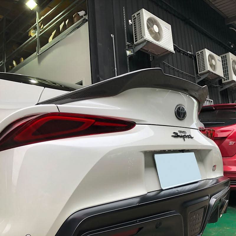 V Style Pre-Preg Carbon Fibre Rear Spoiler for Toyota A90 Supra 19-Present - Carbon Factory