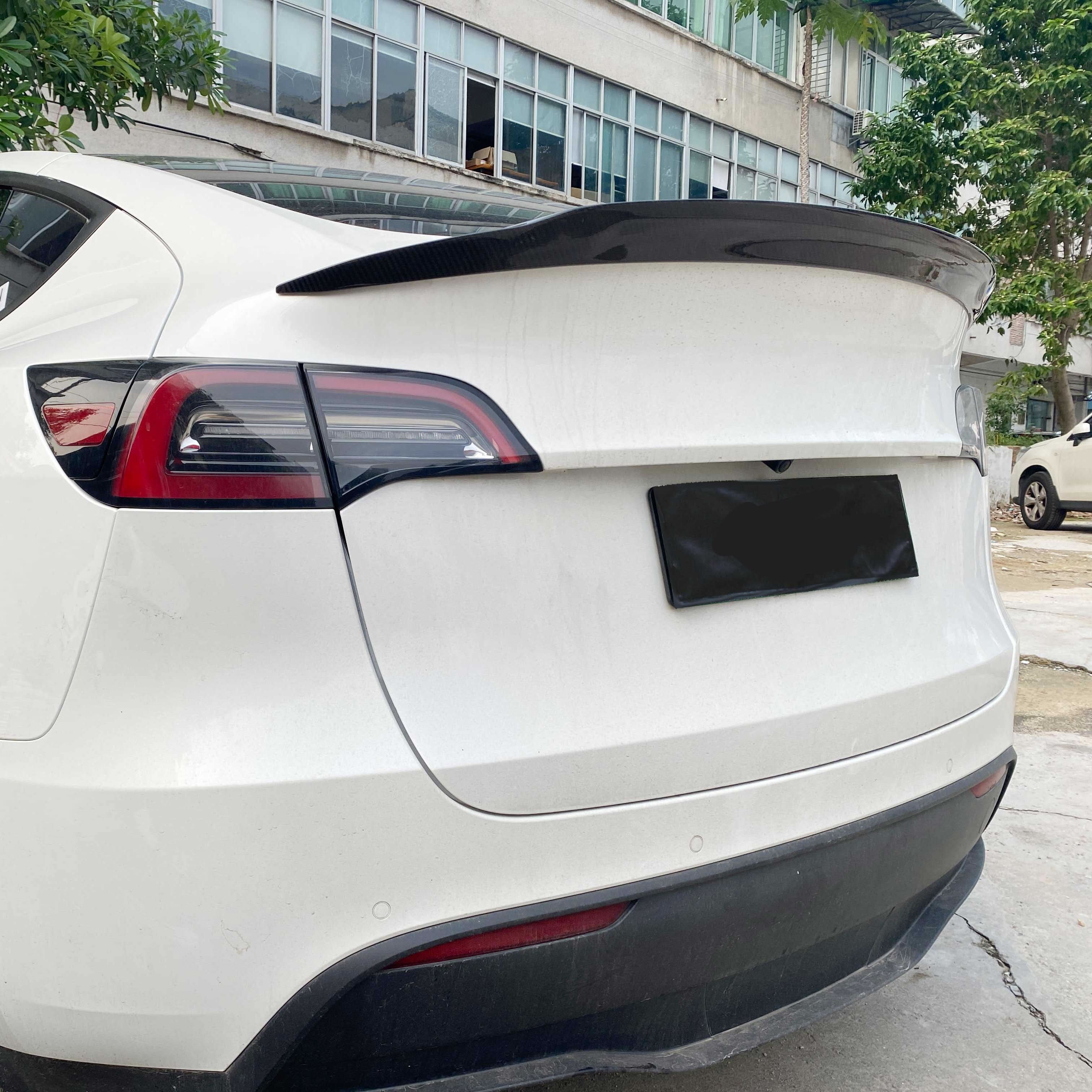 VS Style Pre-Preg Carbon Fibre Boot Spoiler for Tesla Model Y 16-Present - Carbon Factory