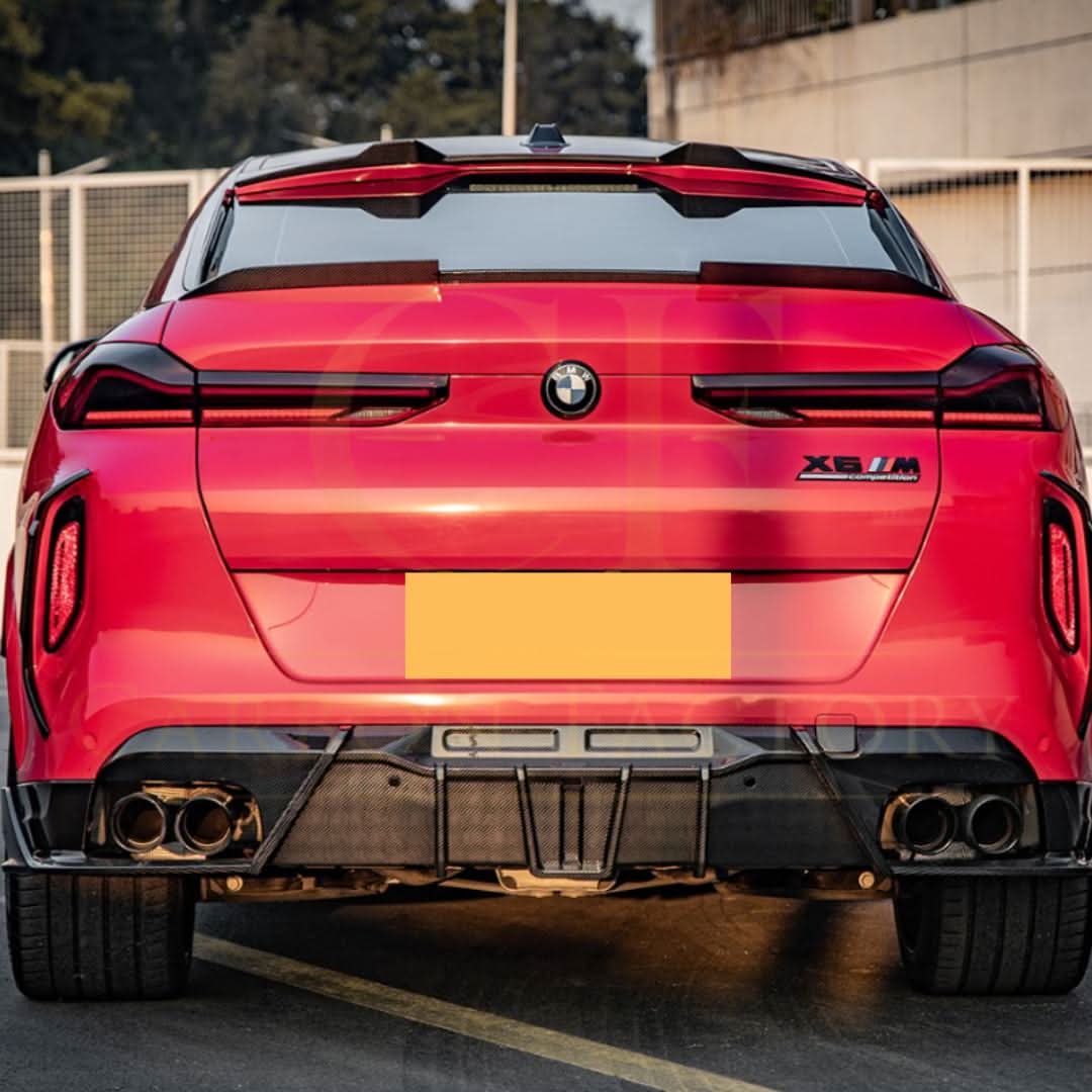X Style Pre-Preg Carbon Fibre Boot Spoiler for BMW G06 X6 F96 X6M 19-Present - Carbon Factory