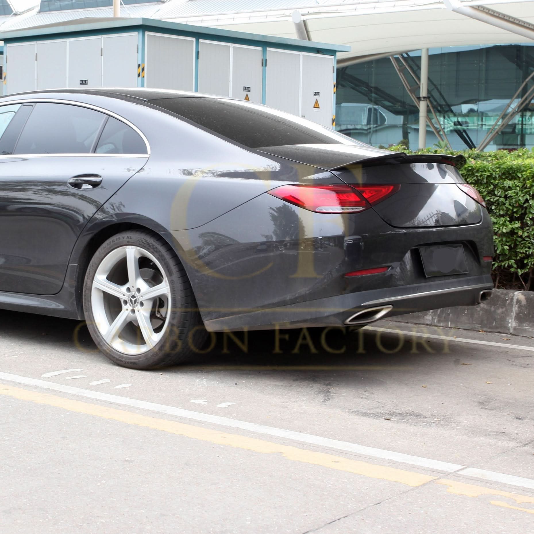 X Style Pre-Preg Carbon Fibre Boot Spoiler for Mercedes Benz C257 CLS Saloon 20-Present - Carbon Factory