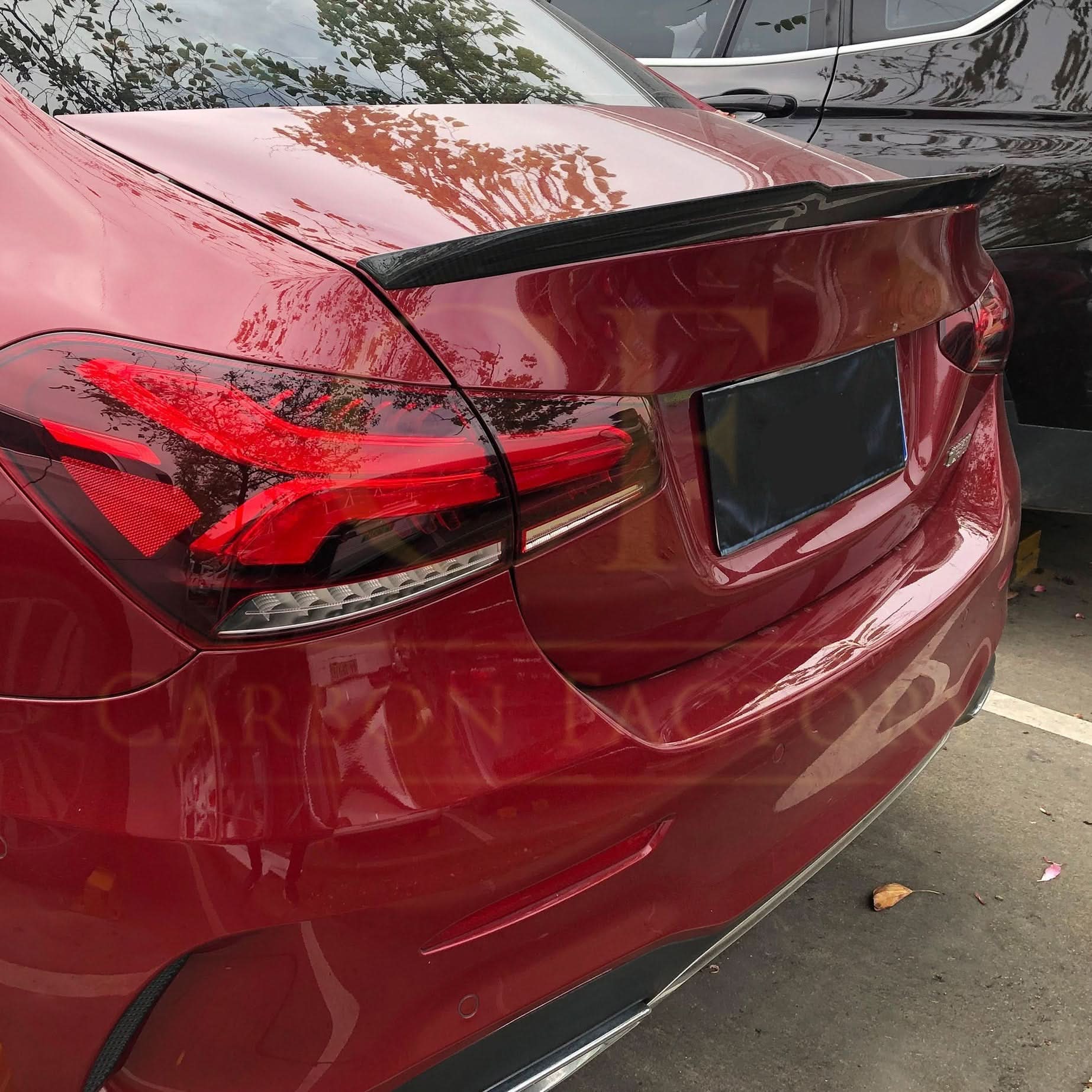 X Style Pre-Preg Carbon Fibre Boot Spoiler for Mercedes Benz W177 A Class Saloon 18-Present - Carbon Factory
