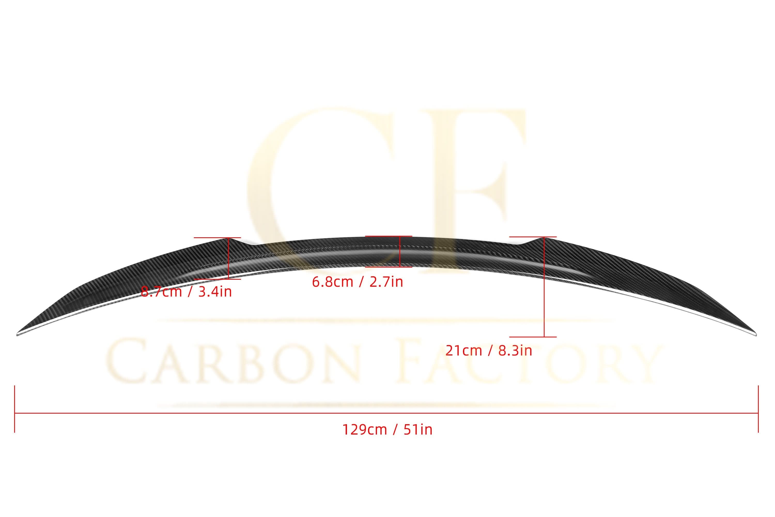 X Style Pre-Preg Carbon Fibre Boot Spoiler for Mercedes Benz W223 S Class Saloon 19-Present - Carbon Factory
